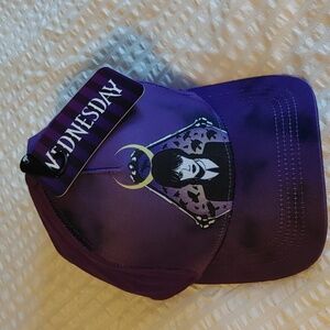 NWT Wednesday Adams Purple Baseball Cap